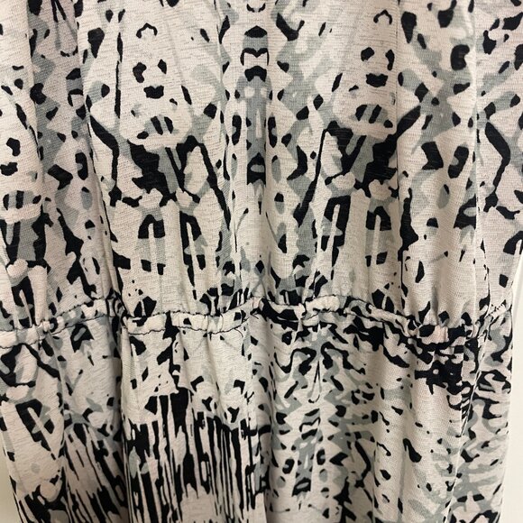 Rue 21 Aztec Pattern Black White Jr’s Dress Sz S Racerback Straps Embroidery Y2K - Picture 6 of 10